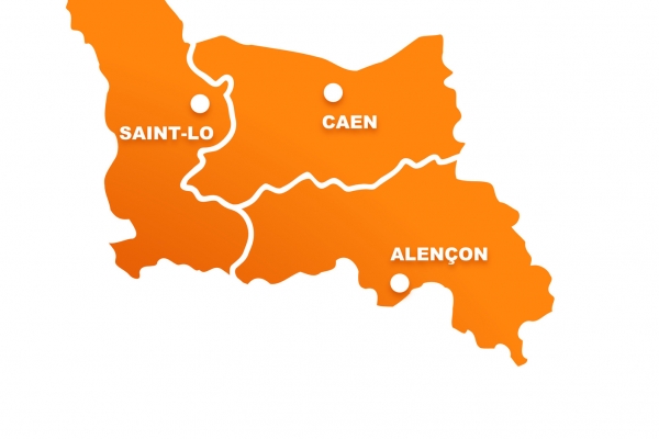 Carte Caen